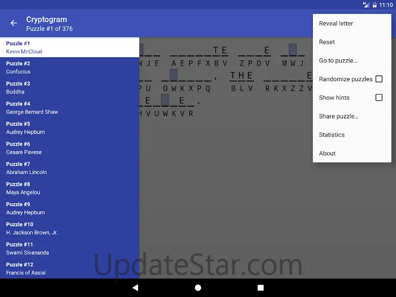Cryptogram - puzzle quotes 1.19.0
