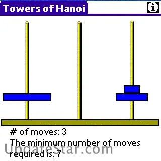 Towers of Hanoi for PALM 1.1