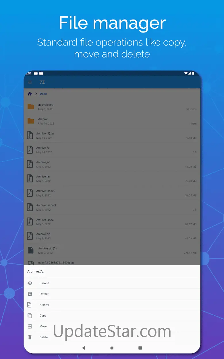 7Z: Zip 7Zip Rar File Manager 2.4.00