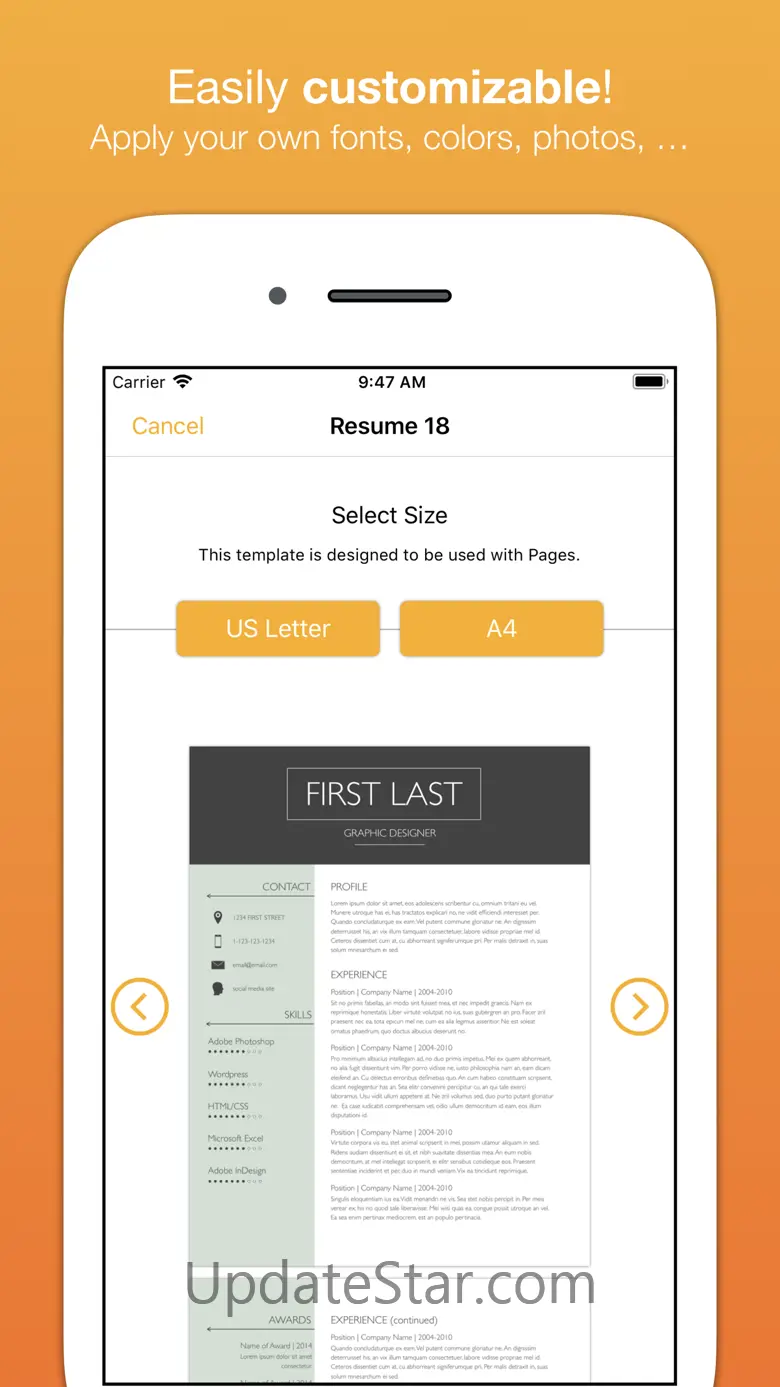 Templates for Pages (Nobody) 4.4.3
