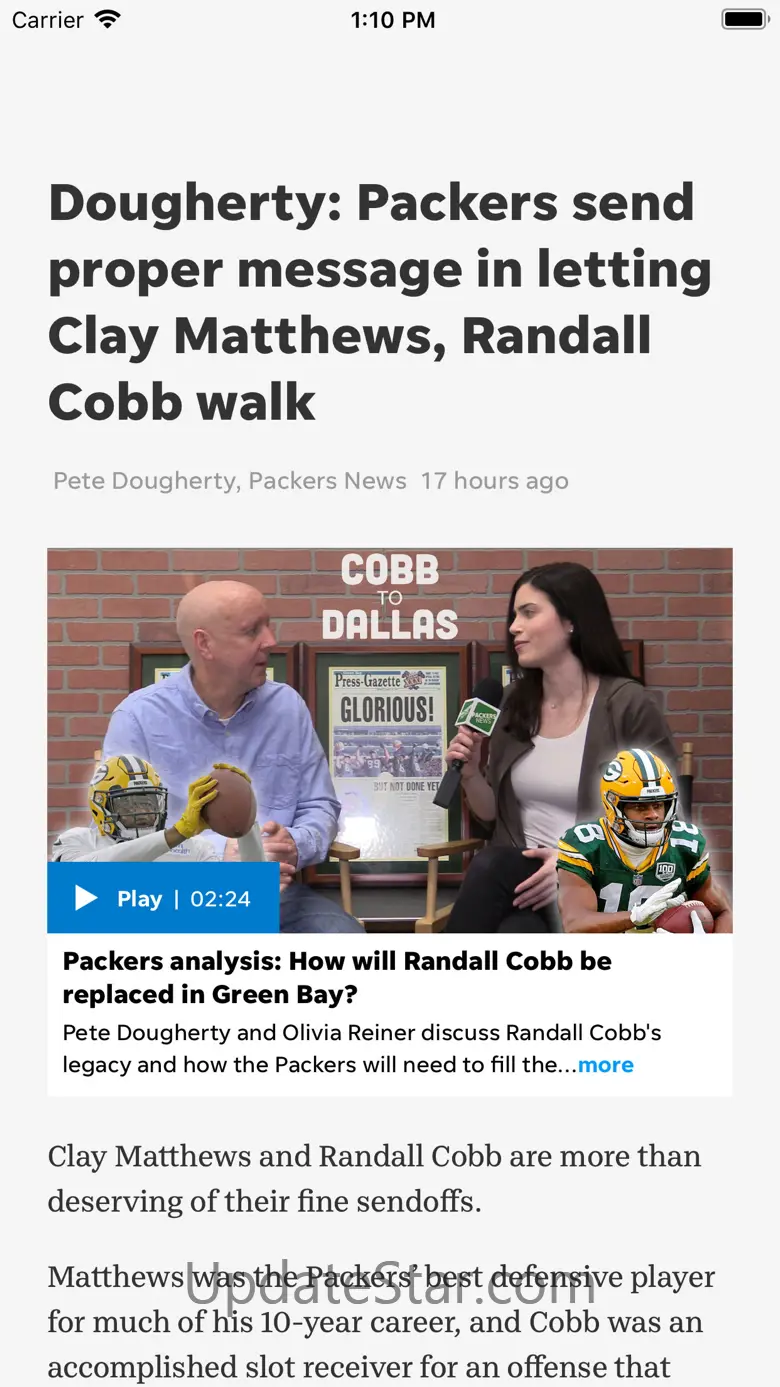 Packers News 27.10.0