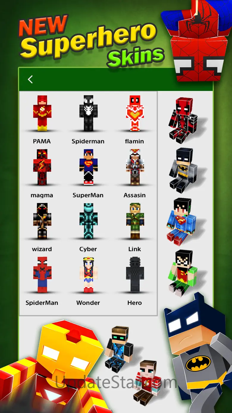 SuperHero Skins Creator - Minecraft Pocket Edition 1.1