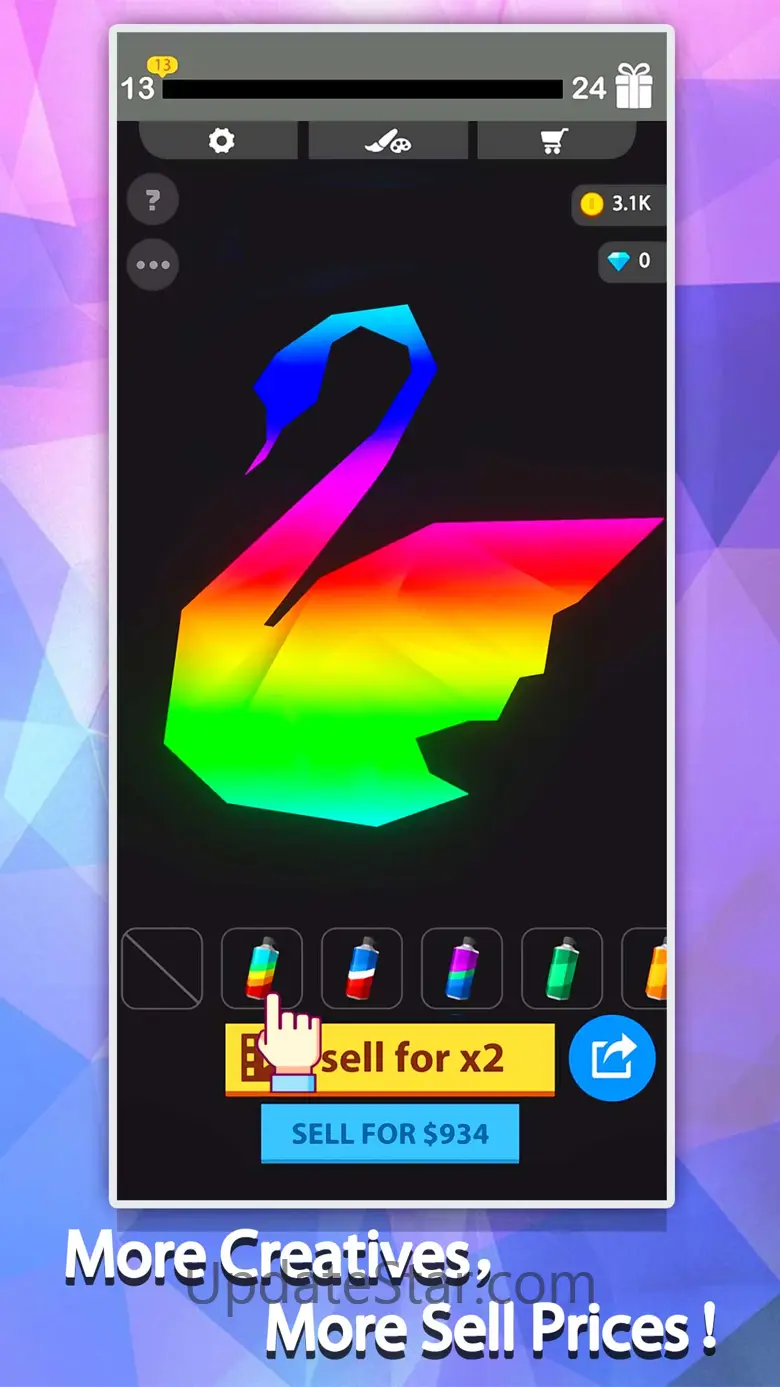 Idle Painter 3D-Low Poly&Tap 1.5.1