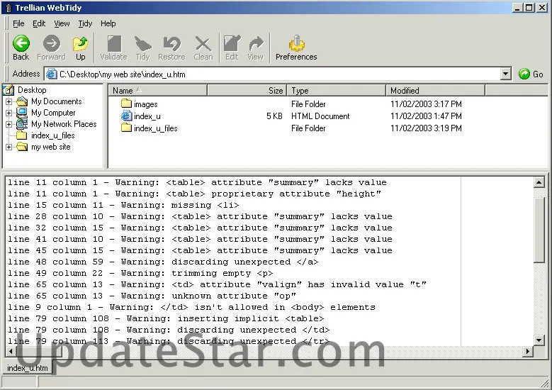 Trellian WebTidy 1.0.3