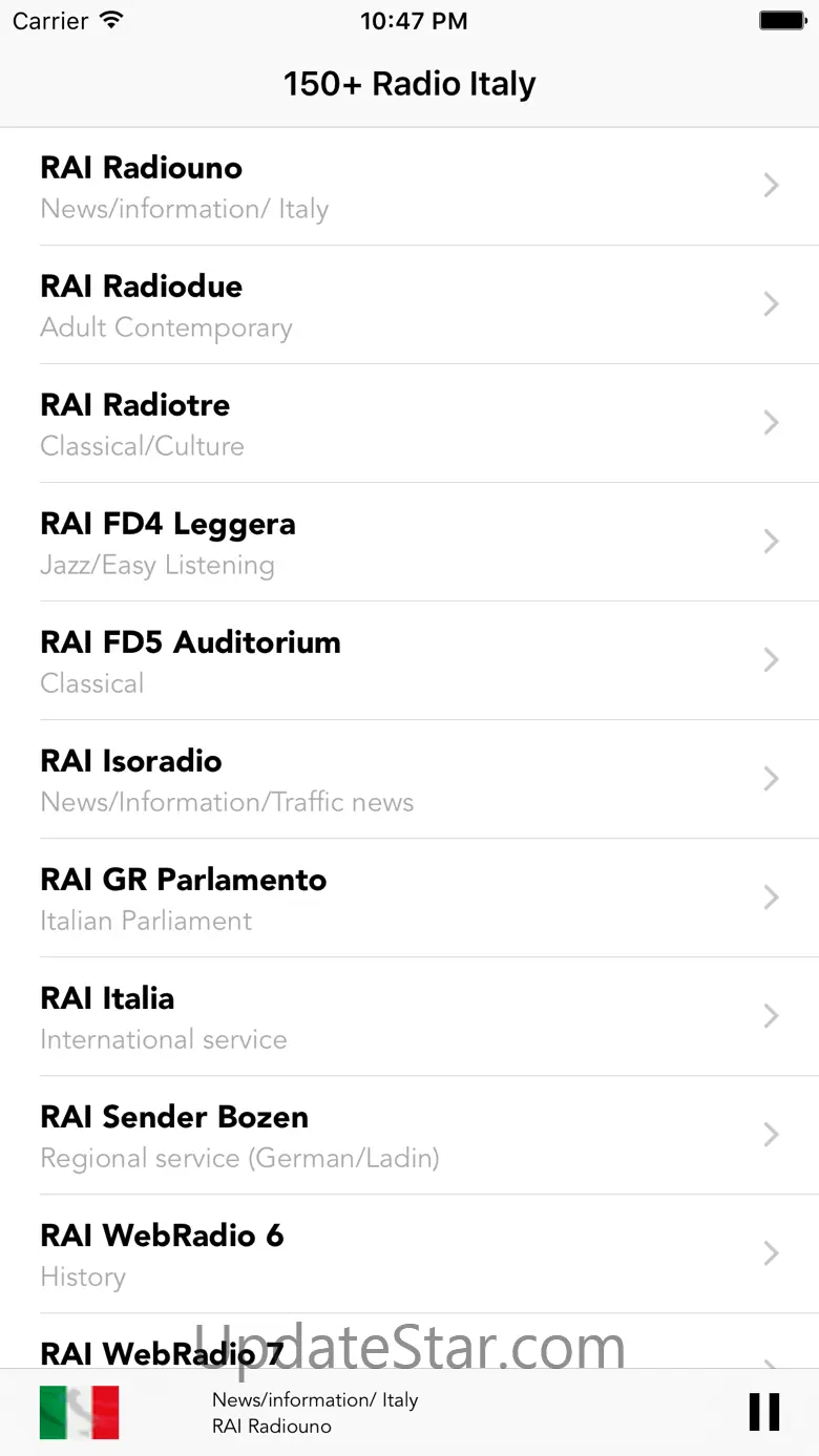 Radio Italia Live Stream 18.4.3