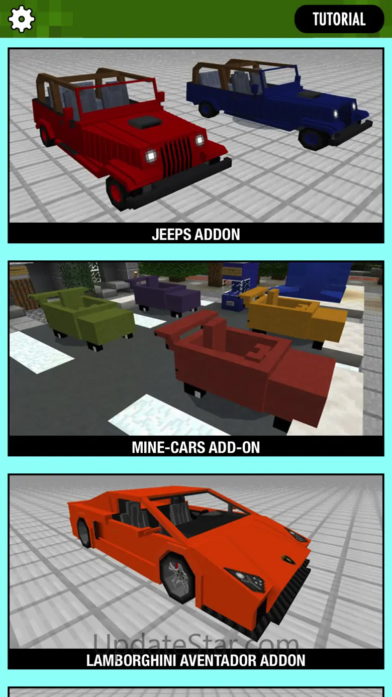 CARS ADDONS for Minecraft Pocket Edition MCPE 1.0