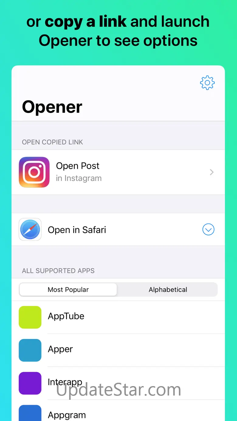 Opener ‒ open links in apps 1.13.3