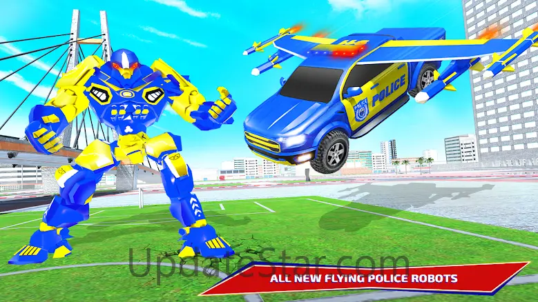 Police Eagle Robot Bike Game 7.1