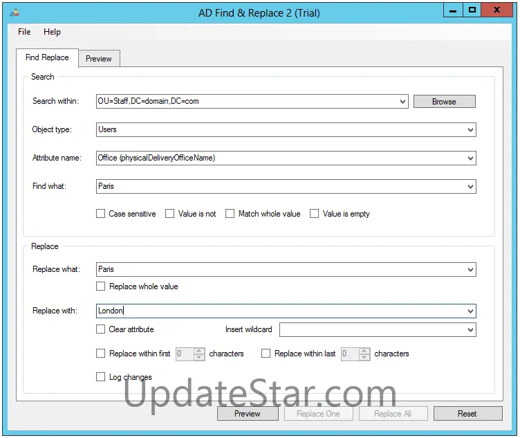 isimSoftware Active Directory Find and Replace 1.0.3