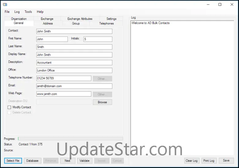isimSoftware Active Directory Contacts 1.0.3
