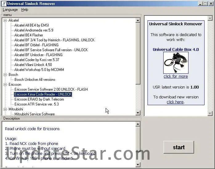 Universal Simlock Remover 1.9
