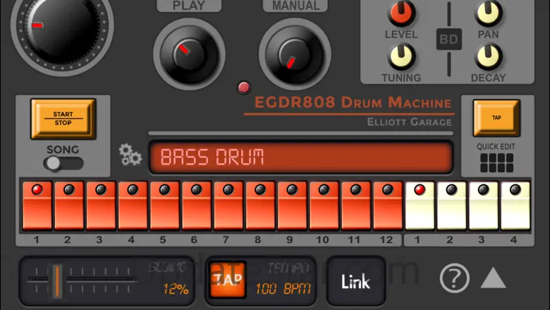 EGDR808 Drum Machine lite 3.1.6