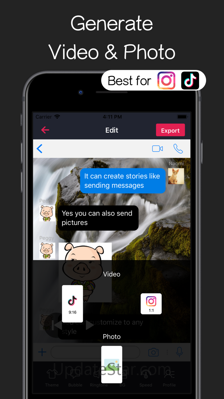 Text Message Chat Video Maker 2.0