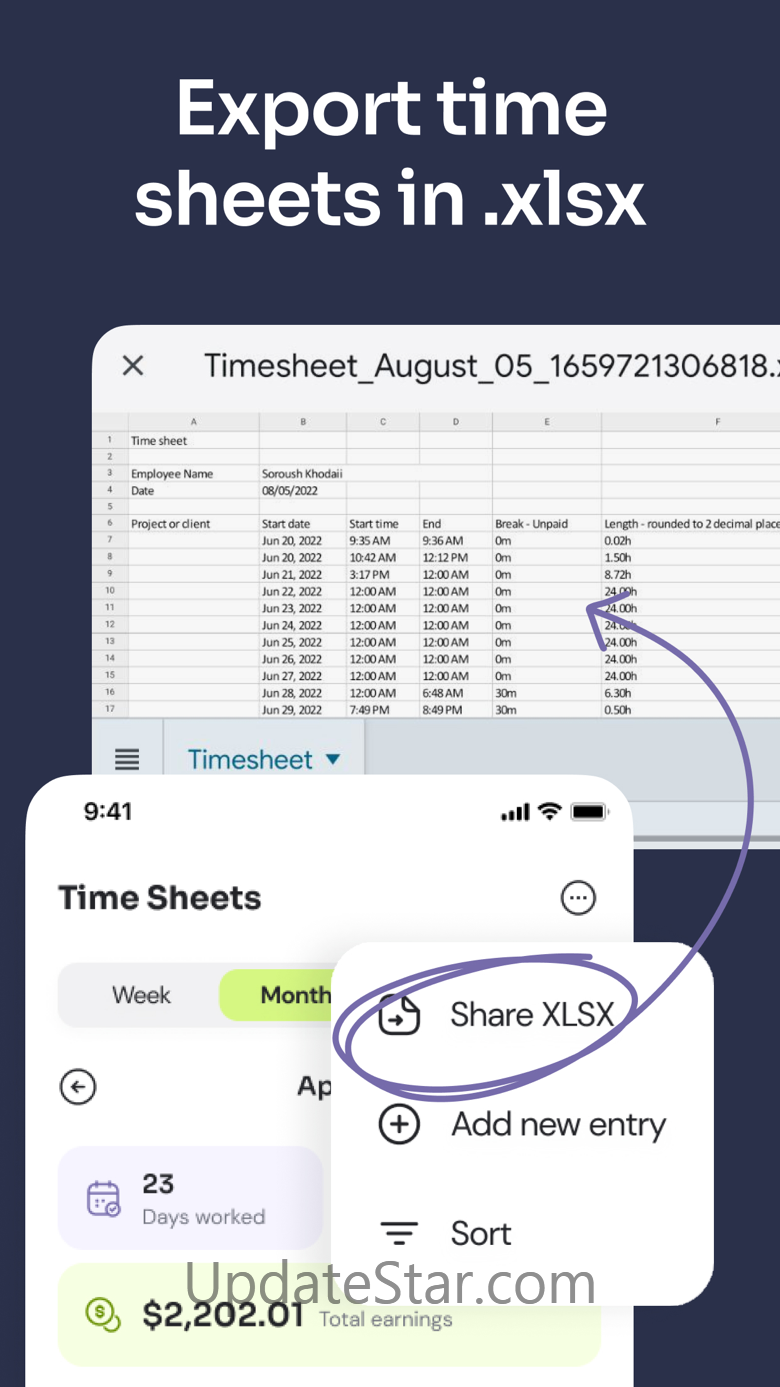 Hours Tracker: Work Timesheets 3.2.1137