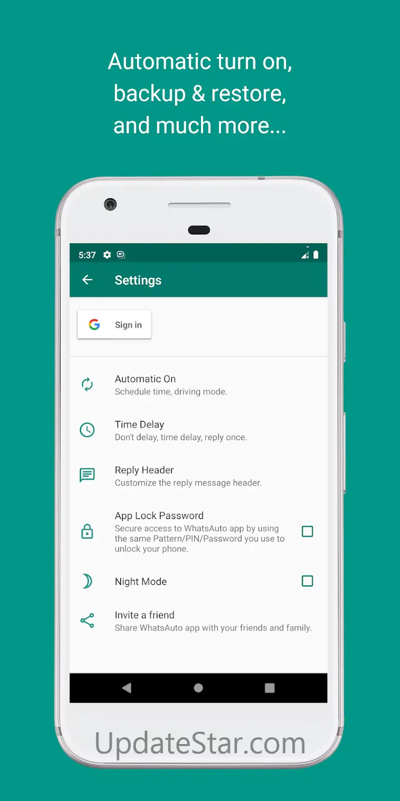WhatsAuto - Reply App 3.7