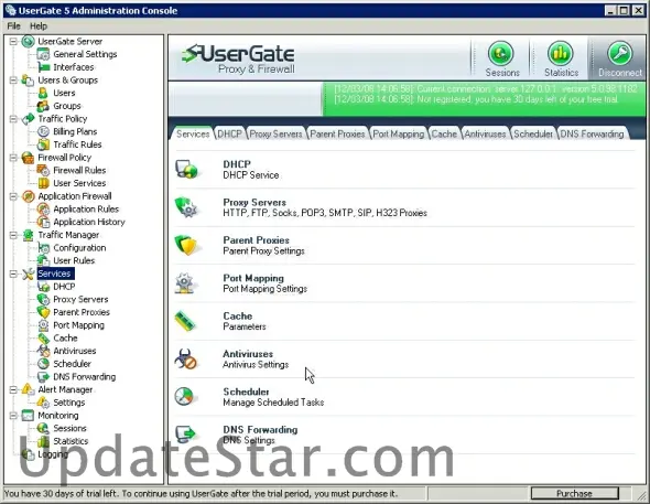 UserGate proxy server 4.3