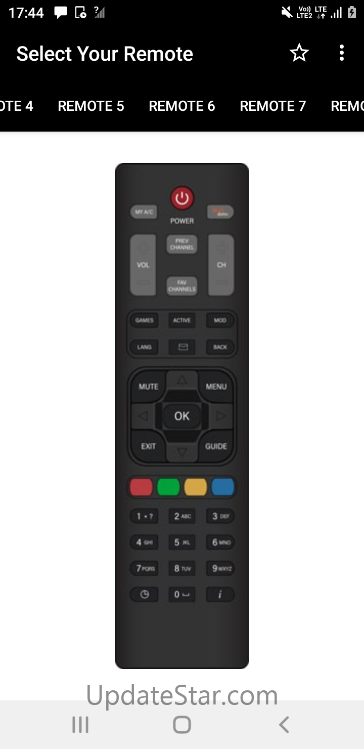 Remote Control For Dish TV 9.6