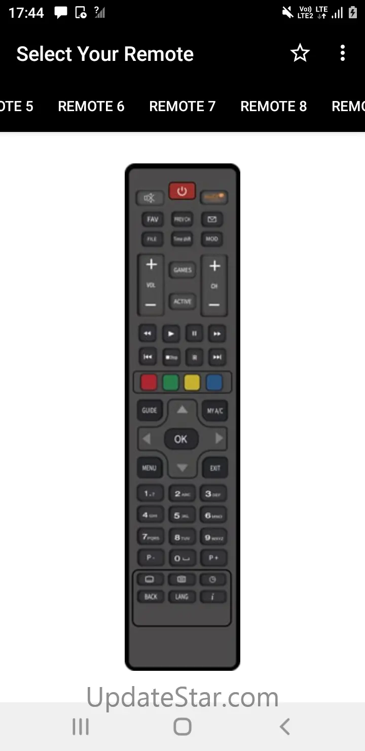 Remote Control For Dish TV 9.6