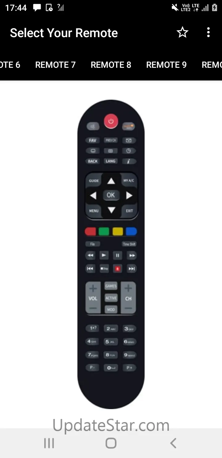 Remote Control For Dish TV 9.6
