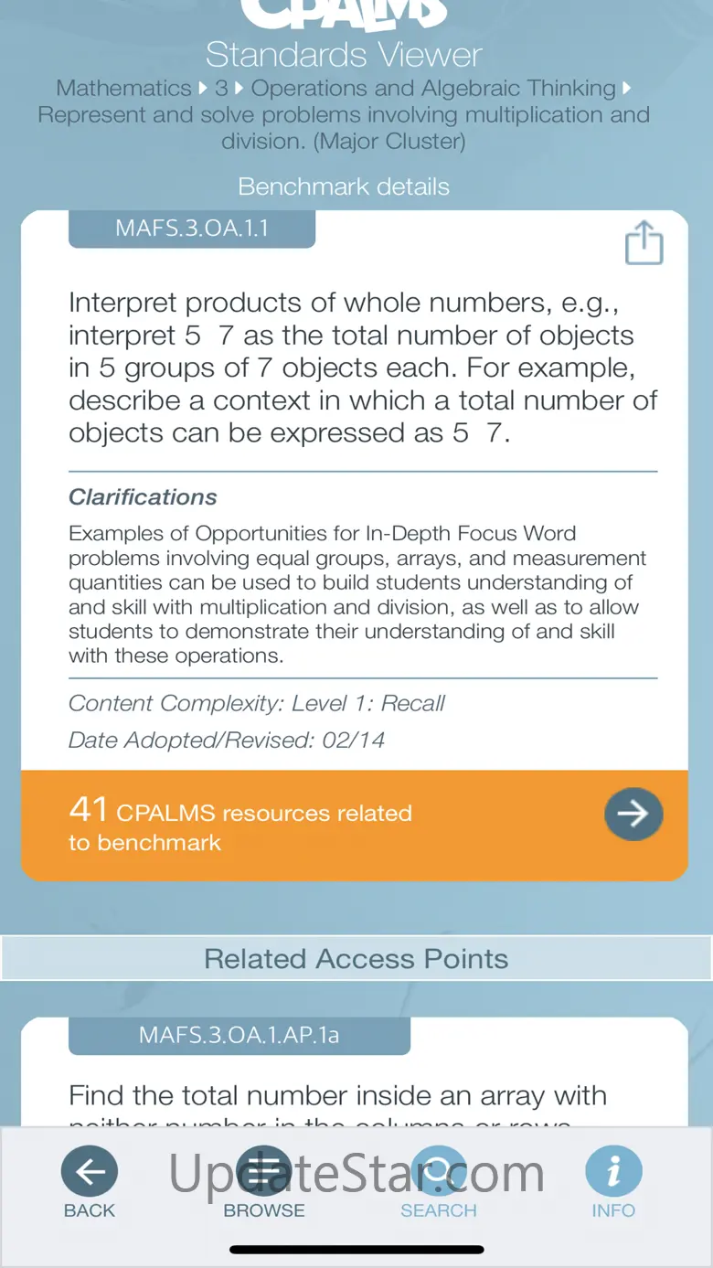 CPALMS Standards Viewer 1.6.4