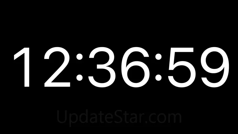 Fullscreen Clock - Countdown 6.8