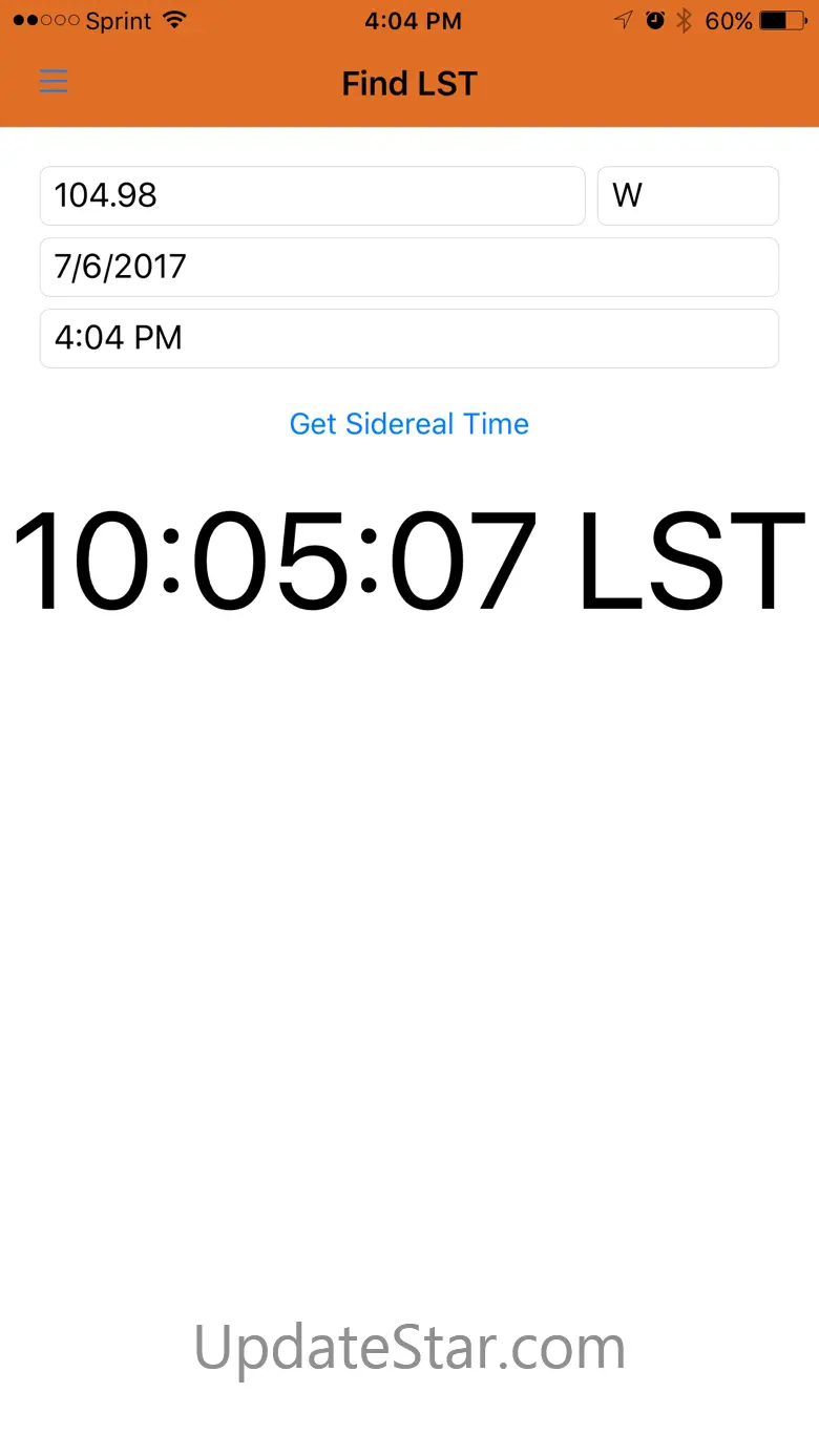 Local Sidereal Time 3.5