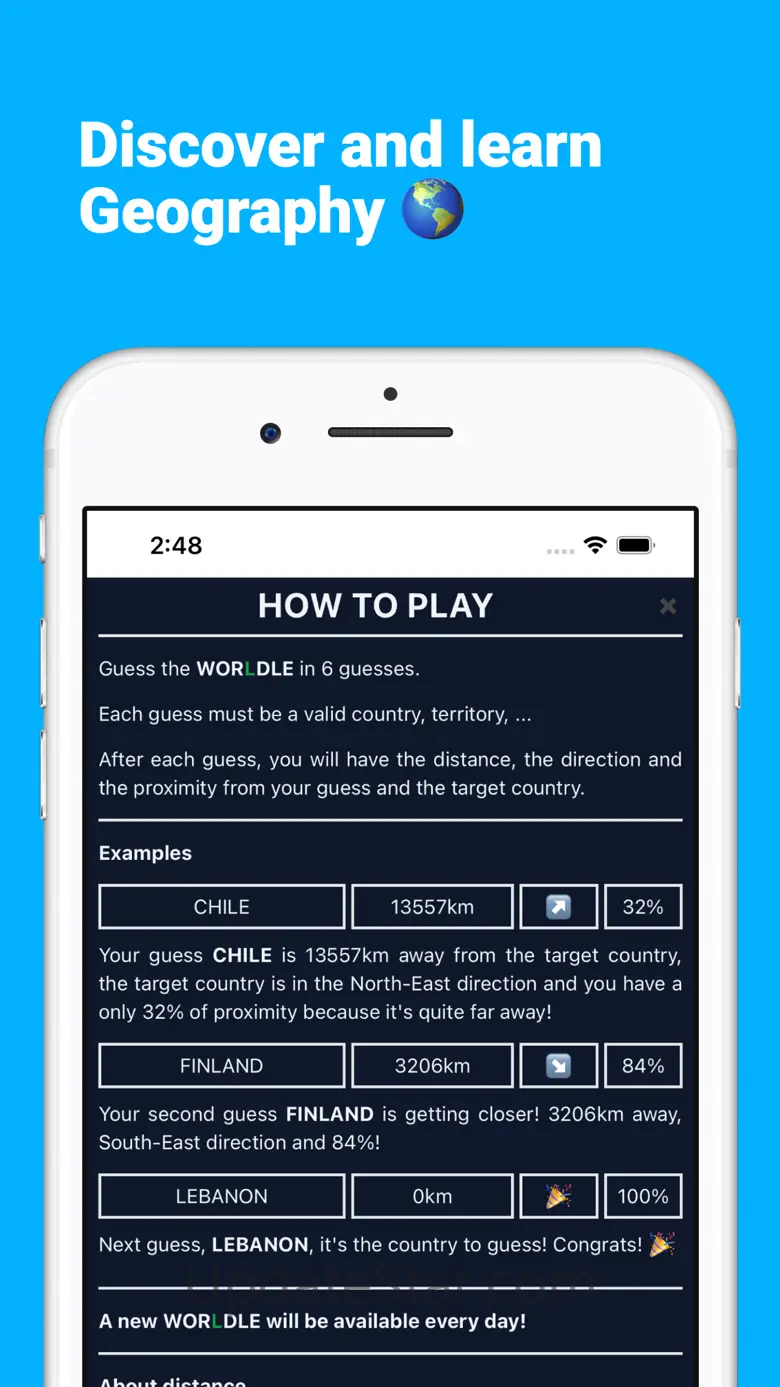 Worldle:Geography Daily Puzzle 2.5