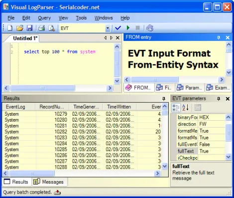 Visual LogParser 1.0