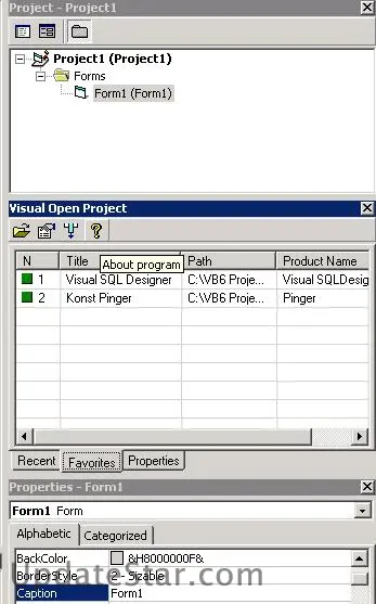 Visual Open Project Add-In 1.1