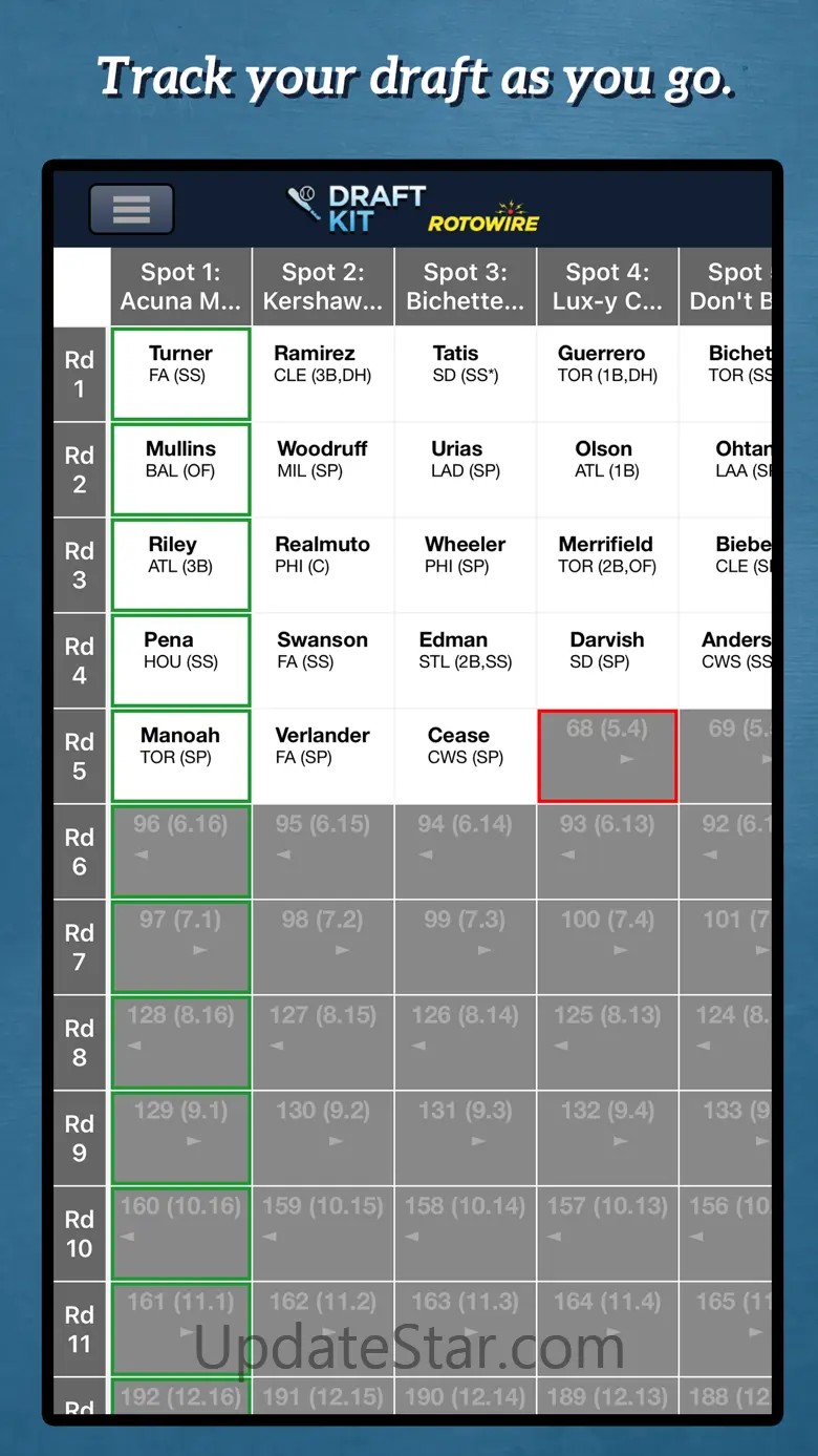 Fantasy Baseball Draft Kit '23 1.2