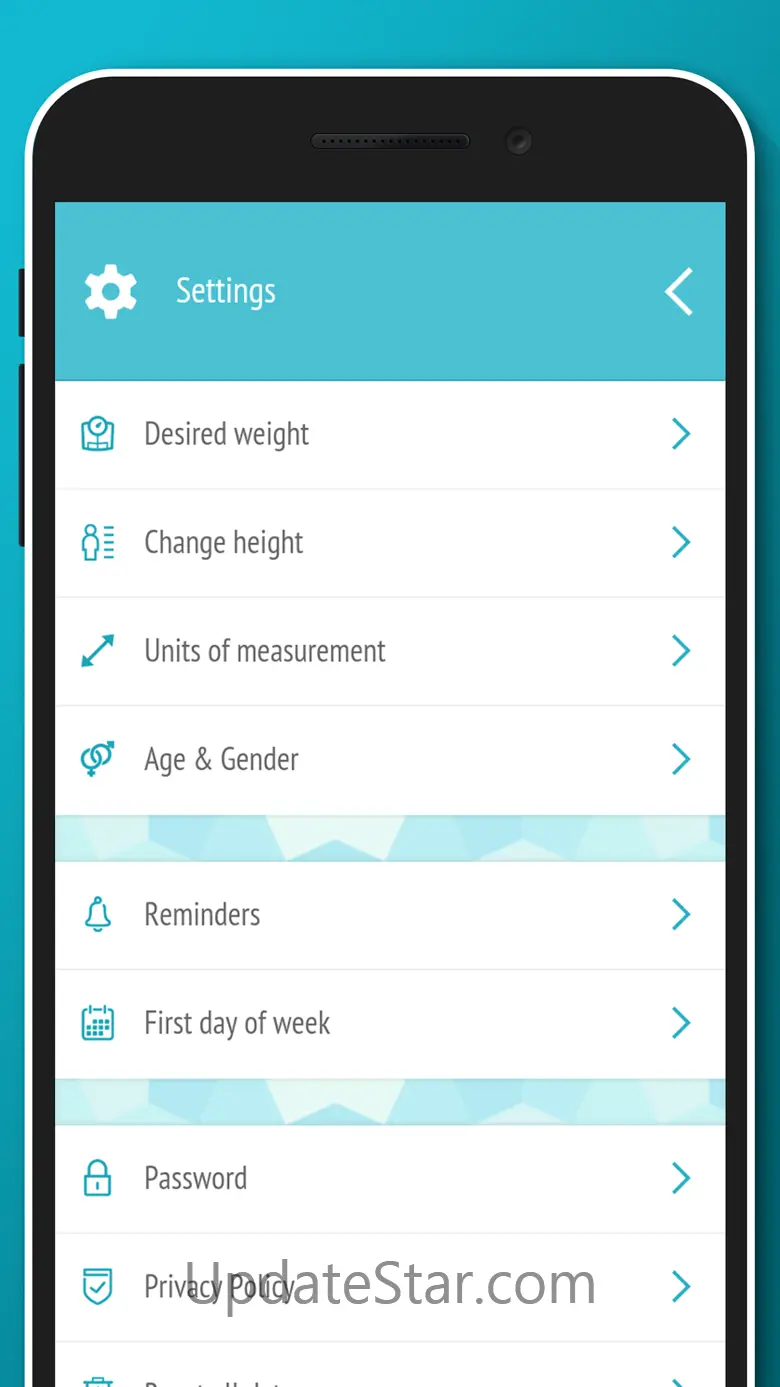 Weight loss tracker - BMI 3.1.7