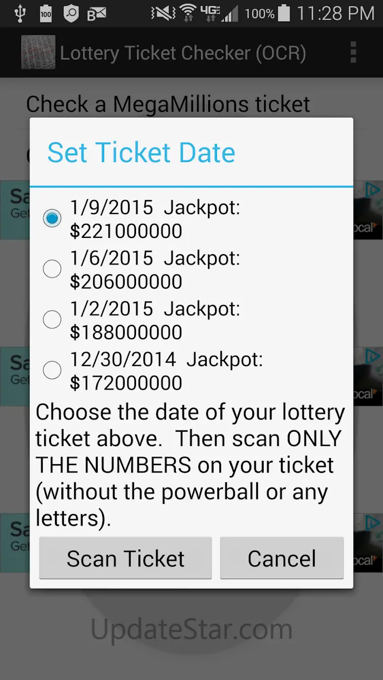 Mega Millions & Powerball Scan 3.22