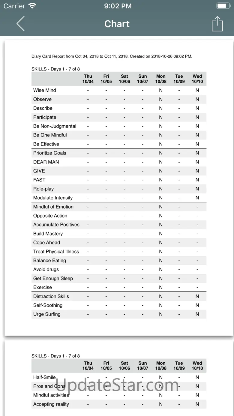 DBT Diary Card & Skills Coach 3.7.4