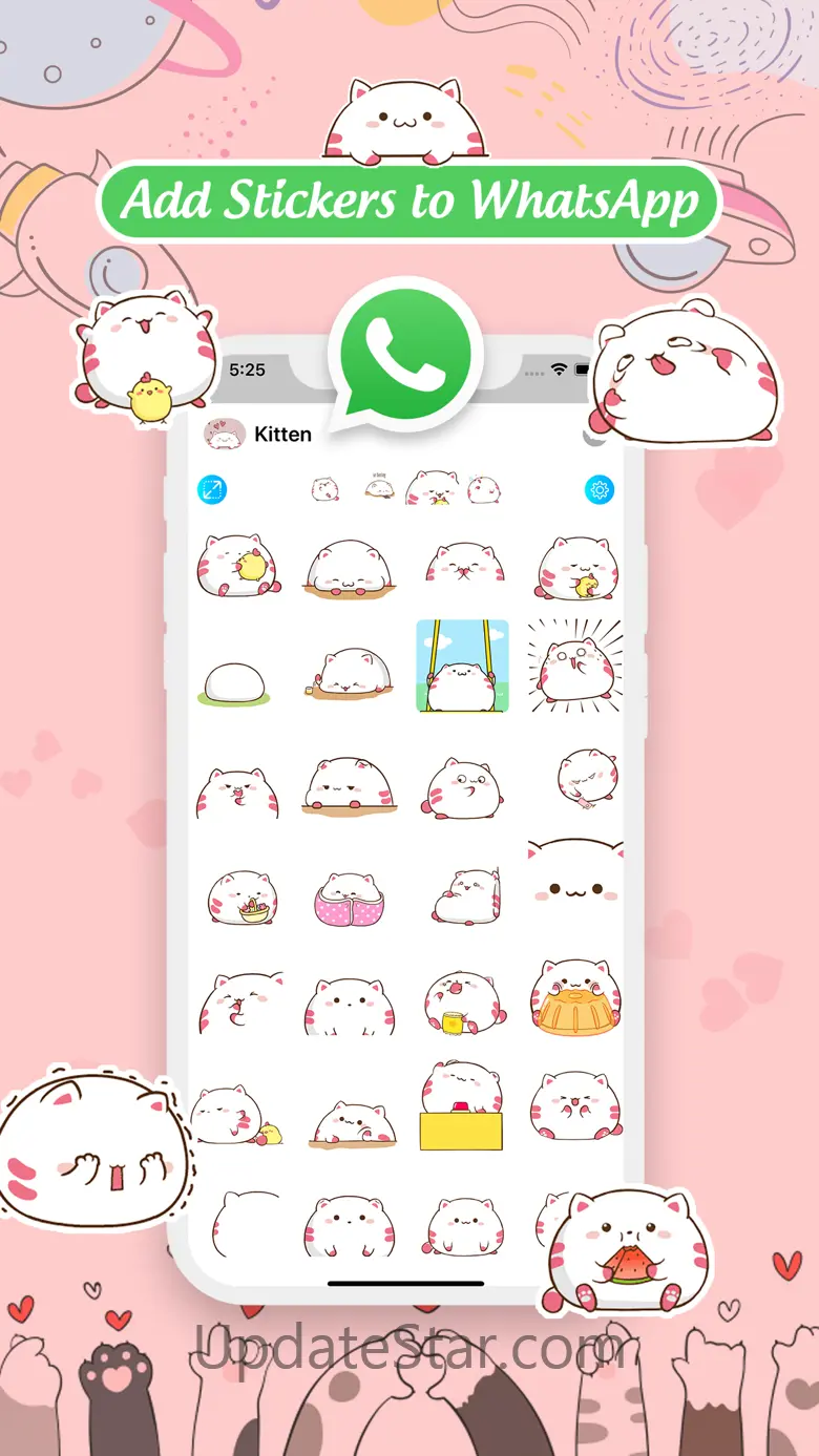 Cute Chubby Kitten Stickers 3.6.0