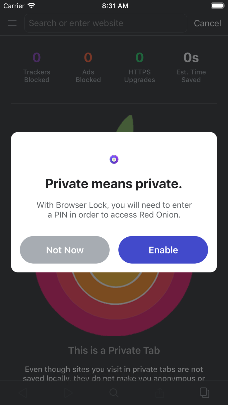 Red Onion II: Tor-powered Web 1.8