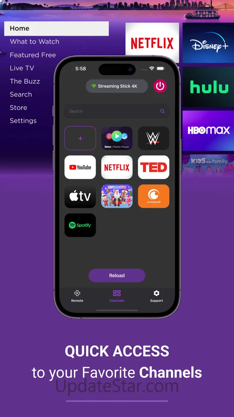 Ruku Tv remote onn control tcl 2.0
