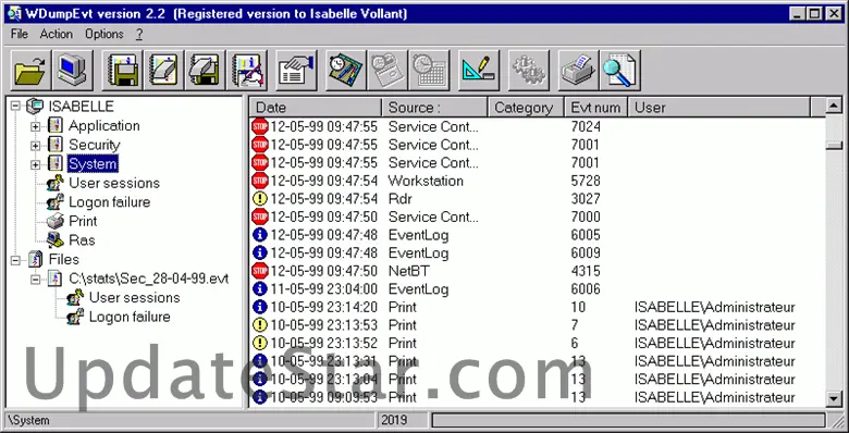 WDumpEvt 2.2