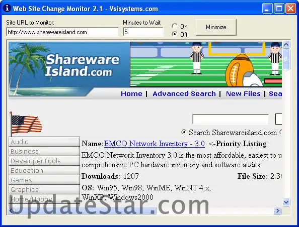 Web Page Change Monitor 2.1
