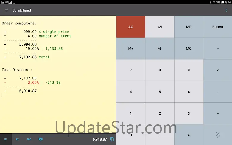 CalcTape Calculator with Tape 6.0.10 (202307060946)