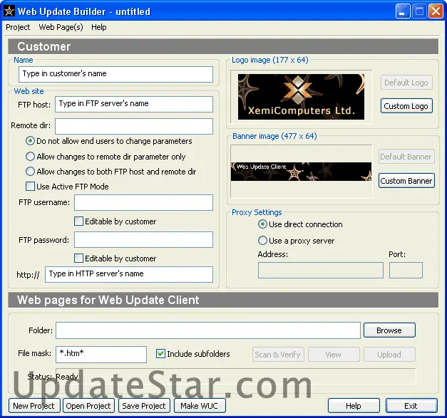 Web Update Builder 3.1