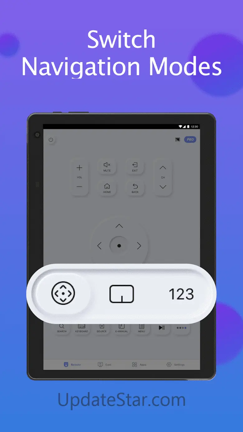 Remote for Smart Samsung TV 6.4