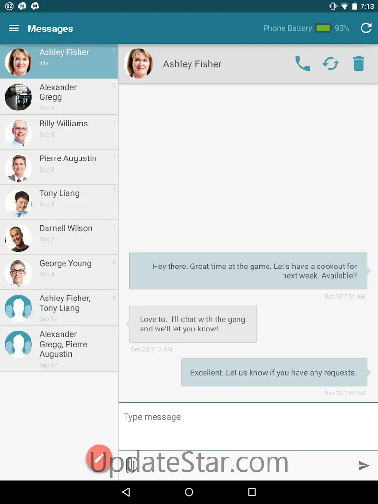 SMS & MMS from Tablet 4.54