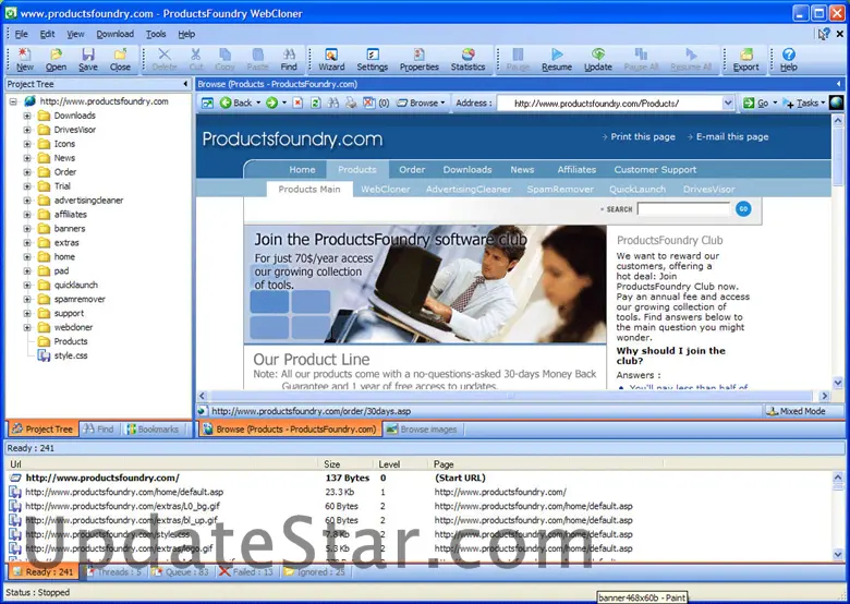 WebCloner Offline Browser 2.7
