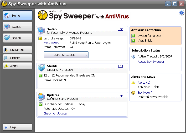 Webroot Spy Sweeper 6.1.0.145