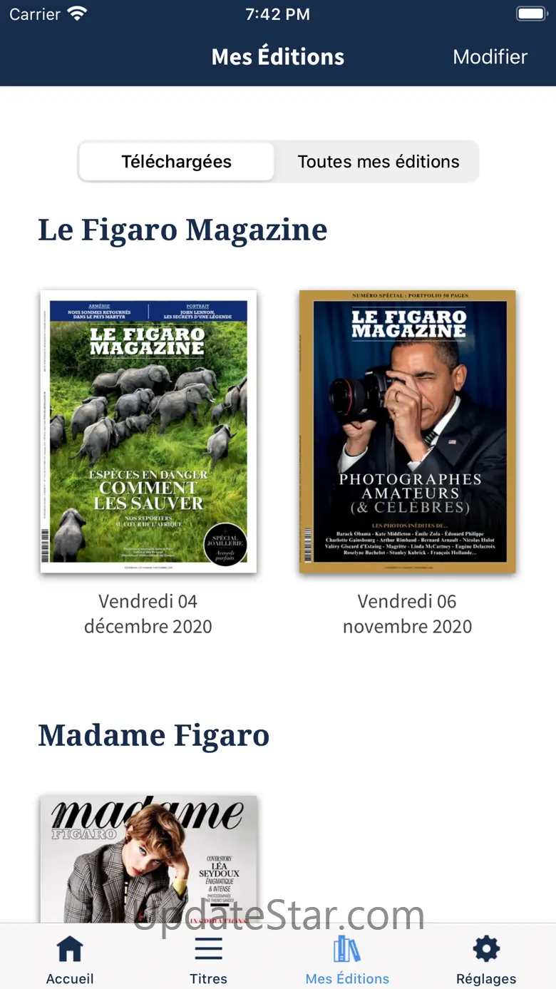 Kiosque Figaro : le Journal 6.3.1