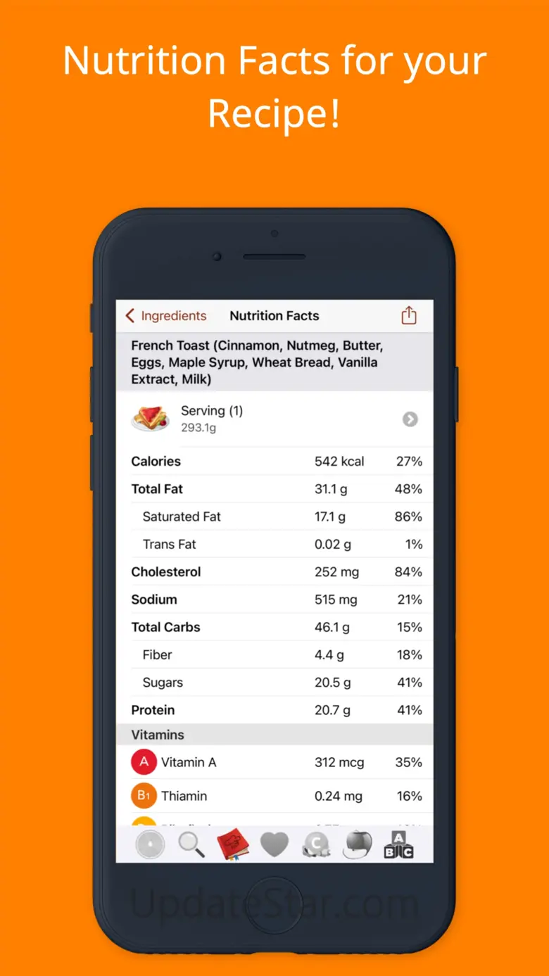 Nutrients - Nutrition Facts 10.0