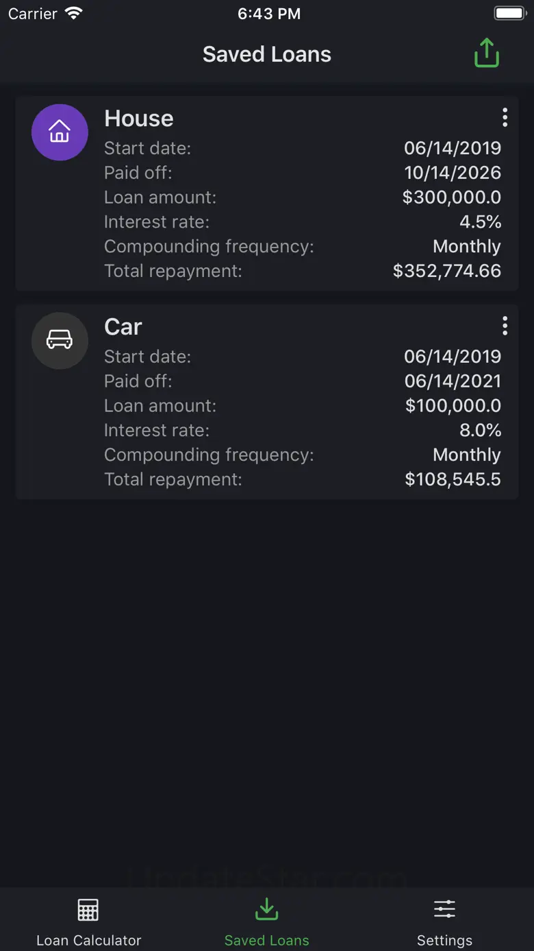 Loan calculator: Installment 2.2