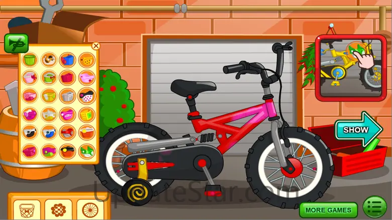 Clean Up, Bike Car Wash Games 2.0