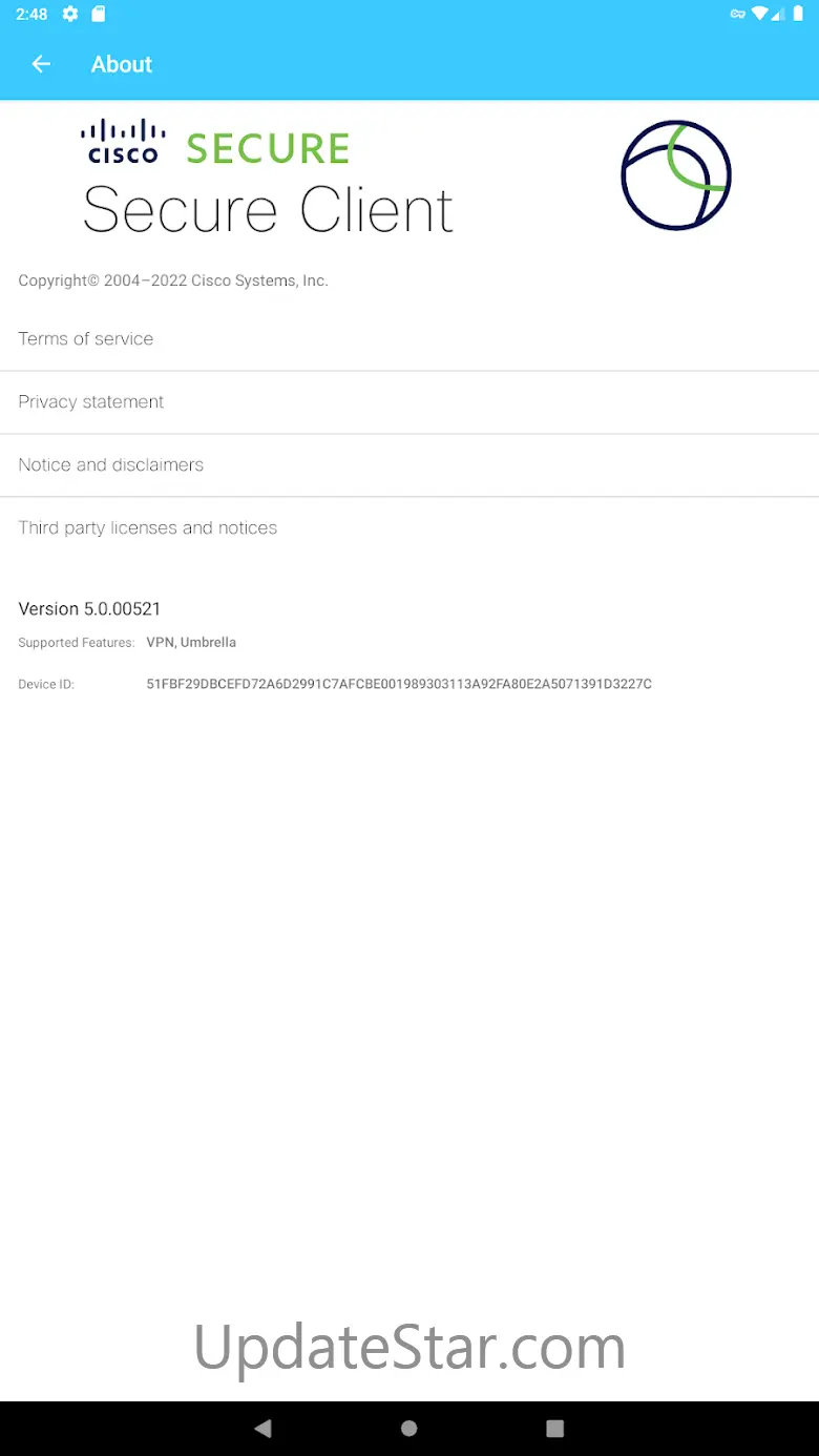 Cisco Secure Client-AnyConnect 5.1.8.110
