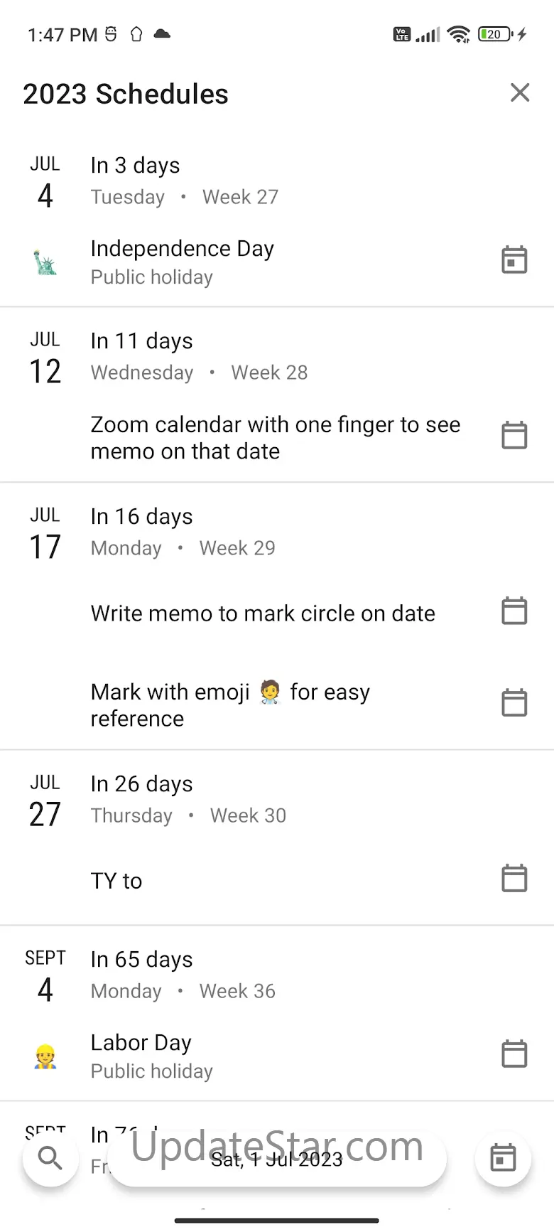 Monthly Calendar & Holiday 2.0.7